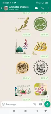 Islamic Stickers-WASticker android App screenshot 1