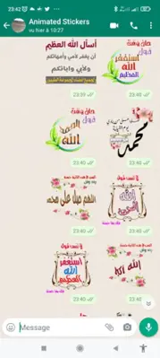 Islamic Stickers-WASticker android App screenshot 3